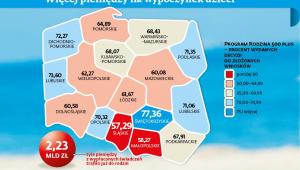 Program 500 plus - województwa