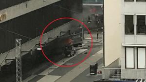 Ciężarówka wjechała w ludzi w centrum Sztokholmu